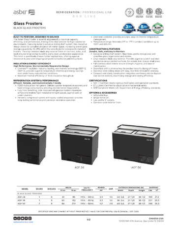 Spec Sheet