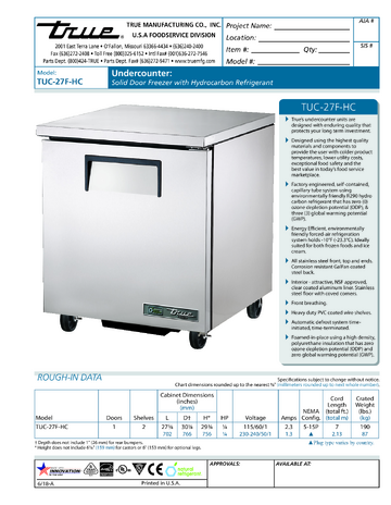 Spec Sheet