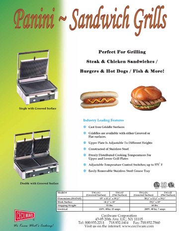 Spec Sheet
