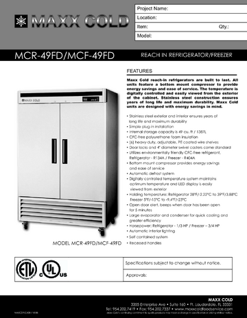 Spec Sheet