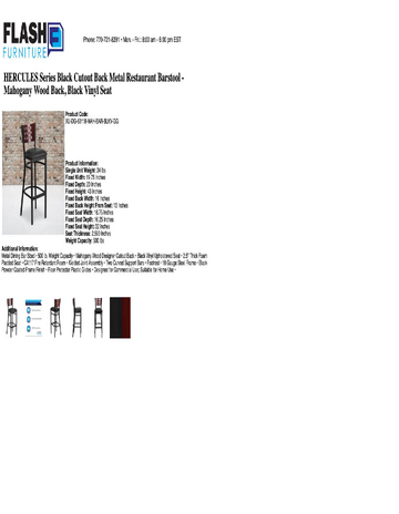 Spec Sheet