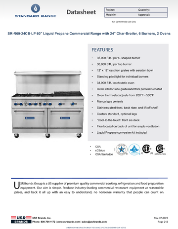 Spec Sheet