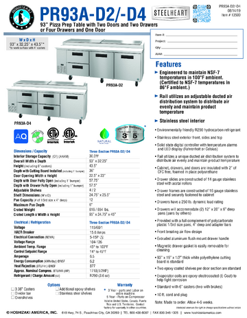 Spec Sheet