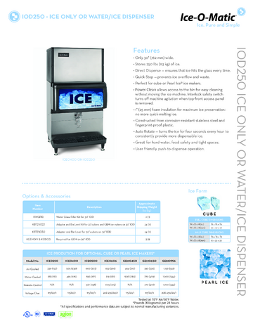 Spec Sheet