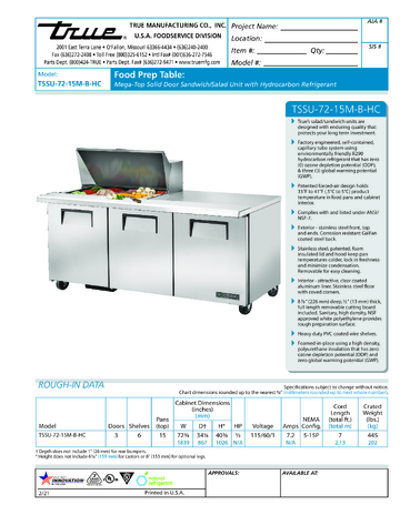 Spec Sheet