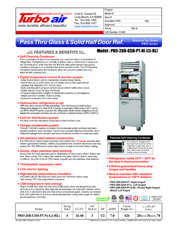 Spec Sheet