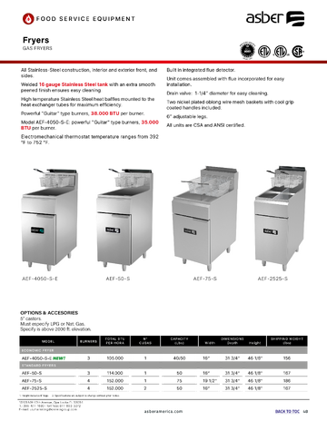 Spec Sheet
