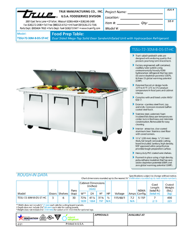 Spec Sheet