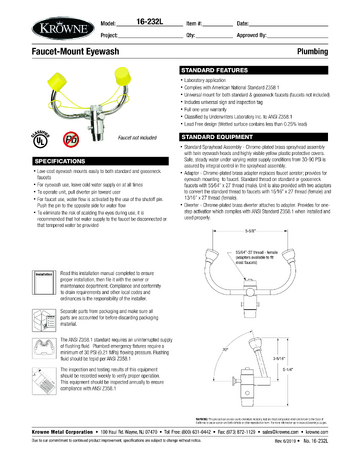 Spec Sheet