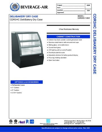 Spec Sheet
