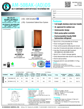 Spec Sheet