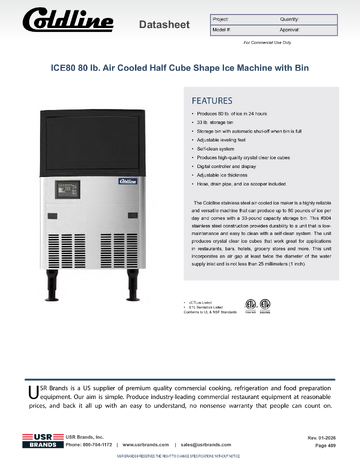 Spec Sheet