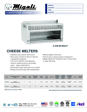 Spec Sheet