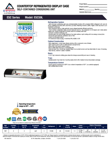 Spec Sheet