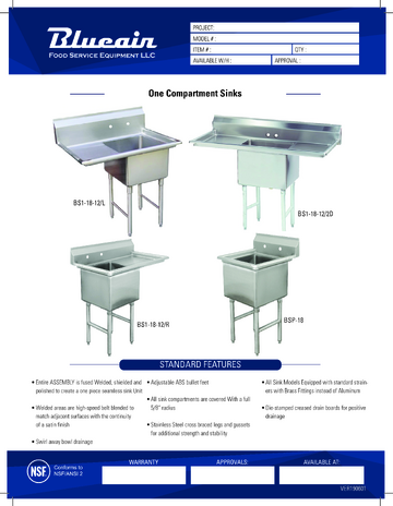 Spec Sheet