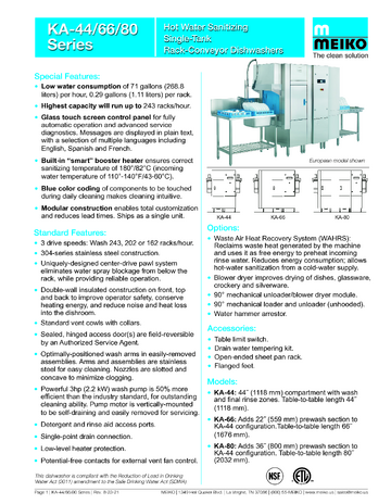 Spec Sheet