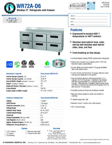 Spec Sheet