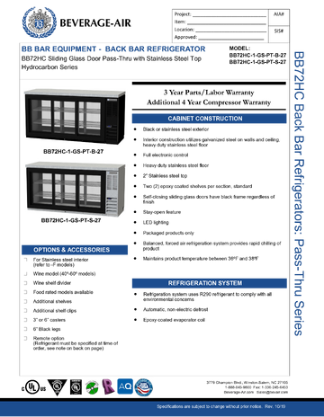 Spec Sheet