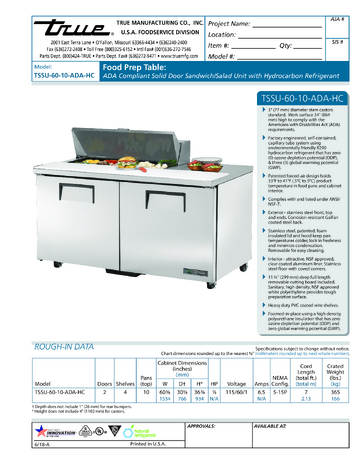 Spec Sheet