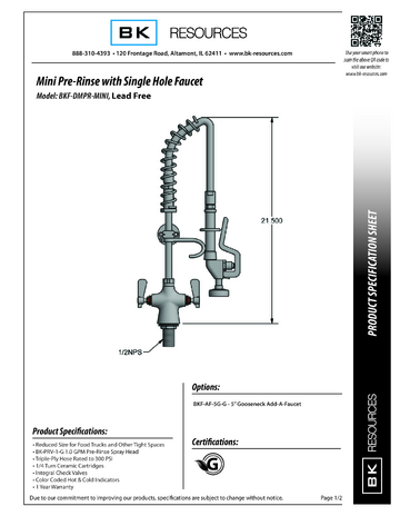 Spec Sheet