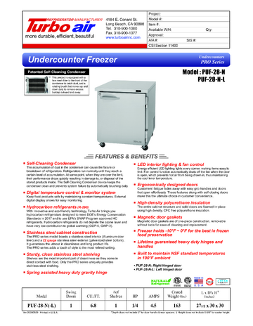 Spec Sheet