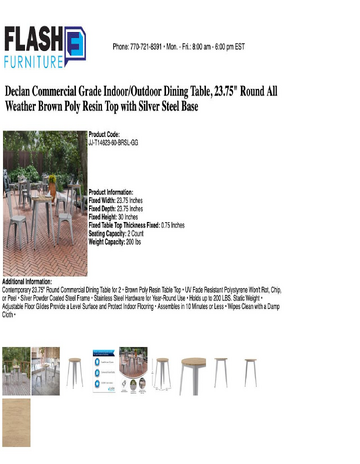 Spec Sheet