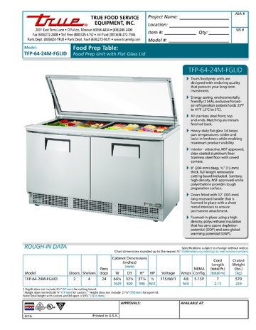 Spec Sheet
