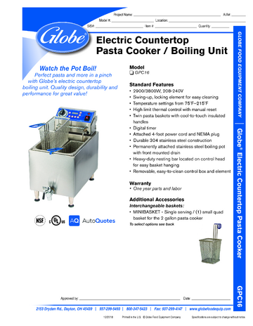 Spec Sheet