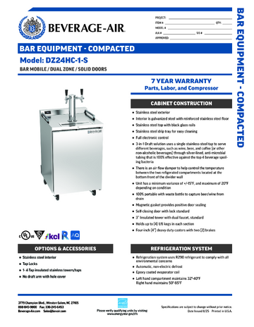 Spec Sheet