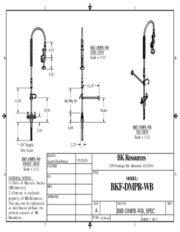 Spec Sheet
