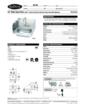 Spec Sheet