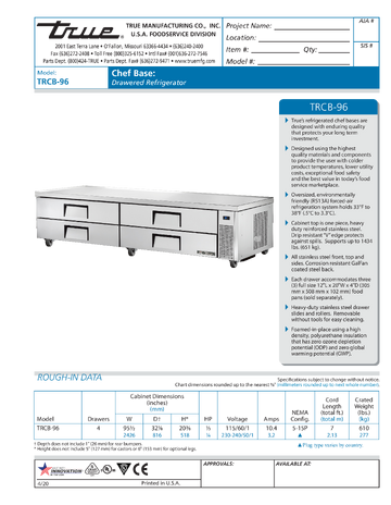 Spec Sheet