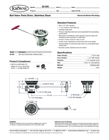 Spec Sheet