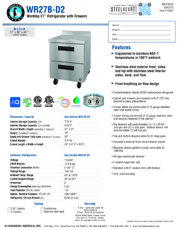 Spec Sheet