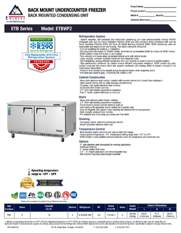 Spec Sheet