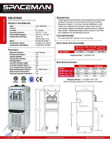 Spec Sheet