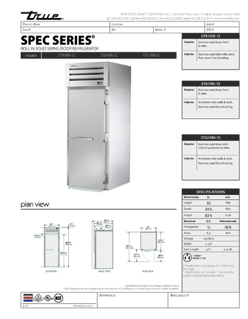 Spec Sheet