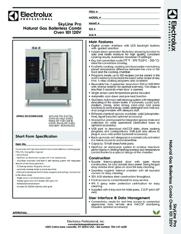 Spec Sheet