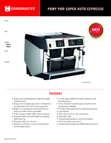 Spec Sheet