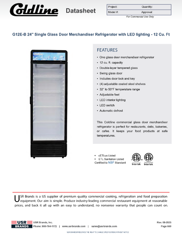 Spec Sheet