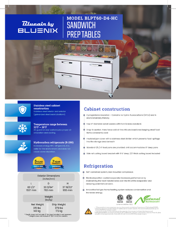 Spec Sheet