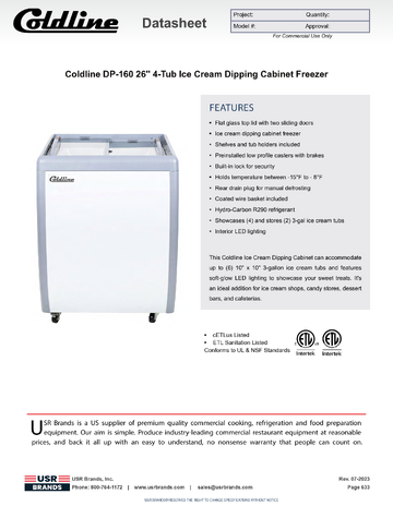Spec Sheet