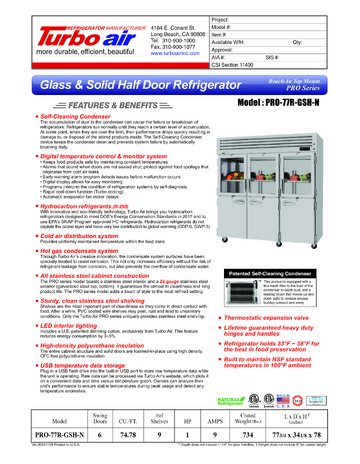 Spec Sheet