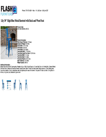 Spec Sheet