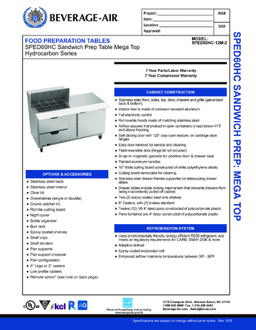 Spec Sheet