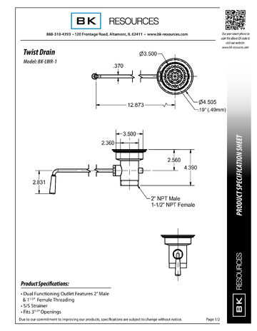 Spec Sheet