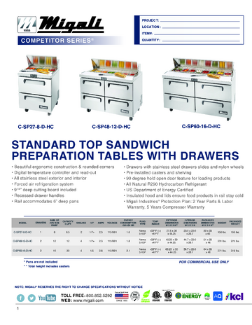 Spec Sheet