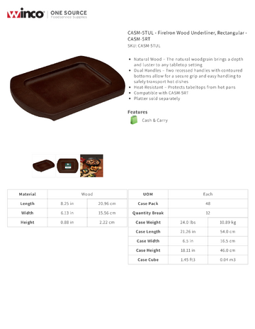 Spec Sheet