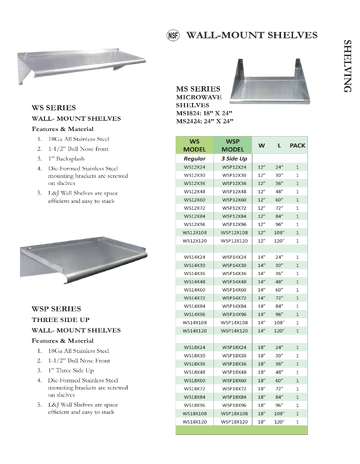 Spec Sheet
