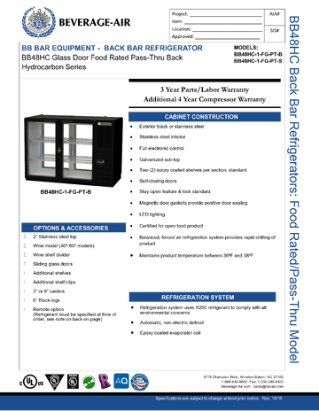 Spec Sheet